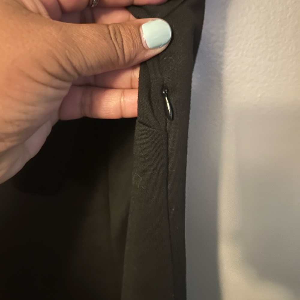 LOFT Dress - Black Ruffle Sleeve Mini Dress - Picture 6 of 8